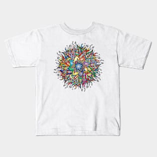 Elegant and detailed mandala design in multiple colours Kids T-Shirt